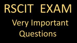 rscit-important-questions